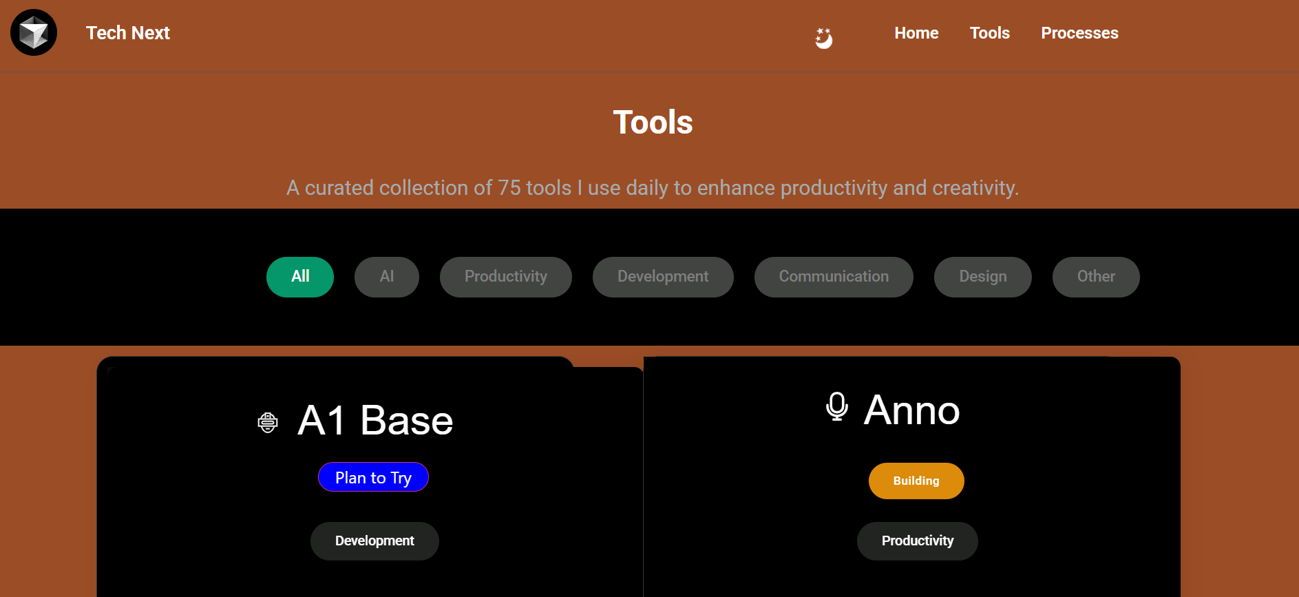 Project Tools Demo Website